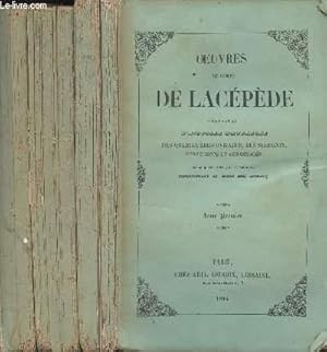 Bild des Verkufers fr Oeuvres du Comte de Lacpde, comprenant l'histoire naturelle des quadrupdes ovipaides, des serpents, des poissons et des ctacs - Tome I  III zum Verkauf von Le-Livre