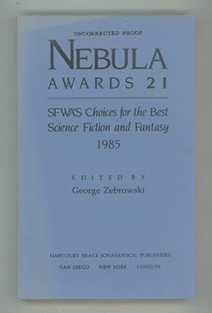 Seller image for Nebula Awards 21 Edited by George Zebrowski (First Edition) for sale by Heartwood Books and Art
