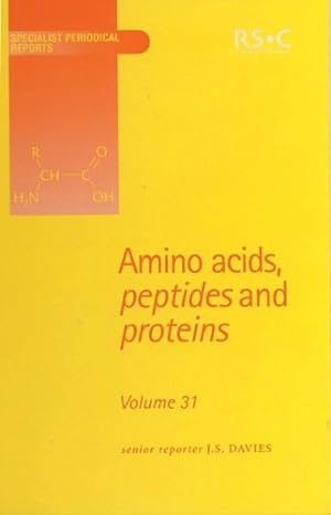 Seller image for Amino Acids, Peptides and Proteins (Specialist Periodical Reports, Vol. 31) [Hardcover ] for sale by booksXpress