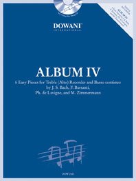 Bild des Verkufers fr ALBUM IV FOR TREBLE (ALTO) RECOREDER AND BASSO CONTINUO BK/CD [Soft Cover ] zum Verkauf von booksXpress