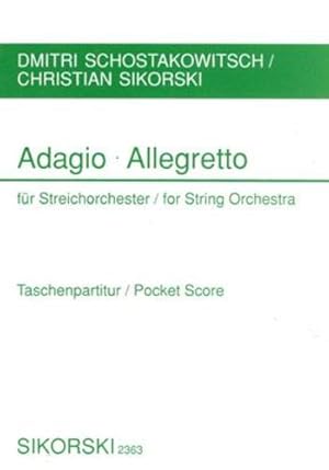 Bild des Verkufers fr Adagio and Allegretto: Study Score [Paperback ] zum Verkauf von booksXpress