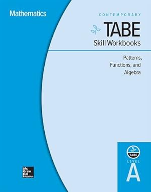 Seller image for TABE Skill Workbooks Level A: Patterns, Functions, Algebra - 10 Pack (Achieving TABE Success for TABE 9 & 10) by Contemporary [Spiral-bound ] for sale by booksXpress
