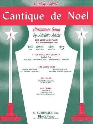 Bild des Verkufers fr Cantique de Noël (O Holy Night) by G. Schirmer, Inc. [Paperback ] zum Verkauf von booksXpress