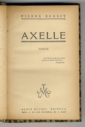 Axelle. Roman.