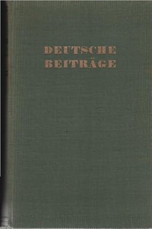 Bild des Verkufers fr Deutsche Beitrge. Eine Zweimonatsschrift; 4. Jahrgang 1950, Heft 1-6 zum Verkauf von Schrmann und Kiewning GbR