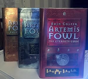 Imagen del vendedor de Artemis Fowl, The Arctic Incident, The Eternity Code (3 Vols, First UK Printings, Signed) a la venta por Northern Lights Rare Books and Prints