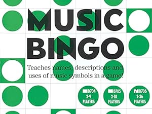 Seller image for Music Bingo (2-36 Players) by Music Sales America [Paperback ] for sale by booksXpress