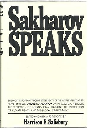 Seller image for Sakharov Speaks for sale by Sabra Books
