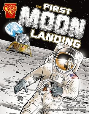 Seller image for The First Moon Landing (Graphic History) by Adamson, Thomas K. [Paperback ] for sale by booksXpress