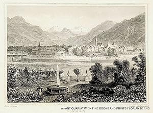 BOZEN; Südtirol Gesamtansicht 1842 [aus: Schimmer: Das Kaiserthum Oesterreich etc.]