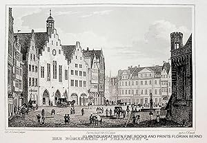 FRANKFURT AM MAIN, Römerberg, Ansicht 1842 [aus: Schimmer: Das Kaiserthum Oesterreich etc.]