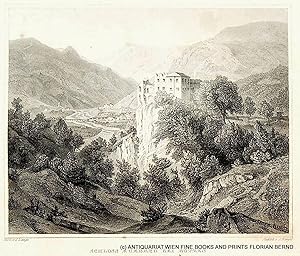 BOZEN, Südtirol, HASLACH, HASELBURG [Castel Flavon, Schloss Küepach], Ansicht 1842 [aus: Schimmer...