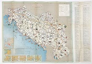 Yugoslavia Tourist Map. Map title: Jugoslvija.