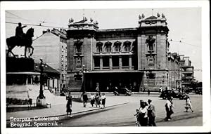 Bild des Verkufers fr Ansichtskarte / Postkarte Belgrad Beograd Serbien, Spomenik zum Verkauf von akpool GmbH