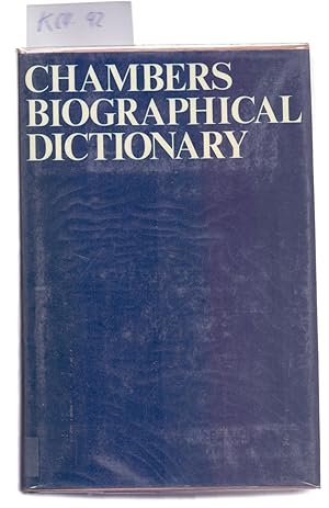 Seller image for CHAMBERS BIOGRAPHICAL DICTIONARY for sale by Libreria 7 Soles