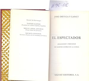 Imagen del vendedor de EL ESPECTADOR a la venta por Libreria 7 Soles