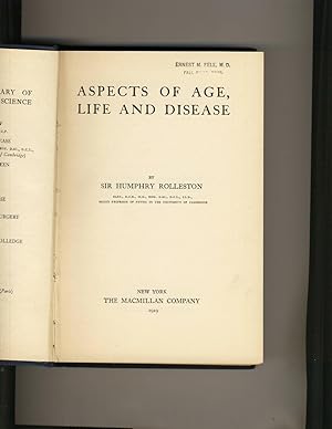 Immagine del venditore per ASpects of Age, Life and Disease venduto da Richard Lemay