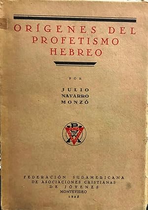 Imagen del vendedor de Orgenes del profetismo hebreo a la venta por Librera Monte Sarmiento