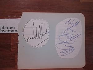 Seller image for Original Autograph Gerald Harper (*1931, english actor) /// Autogramm Autograph signiert signed signee for sale by Antiquariat im Kaiserviertel | Wimbauer Buchversand