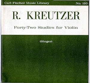 KREUTZER 42 studi per violoncello revisione di Mazzacurati edizioni Ricordi 