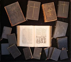 Seller image for Bibeln und Gesangbücher, 17 Exemplare, 1865 - 1940 (ca.) teilweise illustriert, mit Goldschnitt und Goldprägung. for sale by ANTIQUARIAT Franke BRUDDENBOOKS