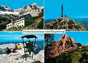 Postkarte Carte Postale 73606243 Hinterstoder Prielschutzhaus Gipfelkreuz am Gr Priel Spitzmauer ...