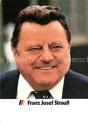 Postkarte Carte Postale 73608476 Politiker Franz Josef Strauss Politiker