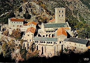 Seller image for Postkarte Carte Postale 13613016 Saint Martin du Canigou Fliegeraufnahme le roussillon roman Saint Marti for sale by Versandhandel Boeger