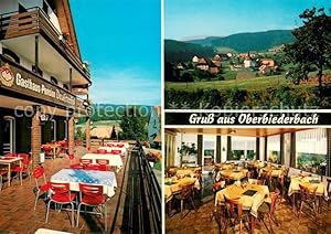 Image du vendeur pour Postkarte Carte Postale 73615841 Biederbach Schwarzwald Gasthaus Pension Zum Deutschen Hof Terrasse Gast mis en vente par Versandhandel Boeger