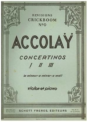 J. B. Accolay. Concertino I. a moll für Violine und Klavier, violon et piano. Revision par Methie...