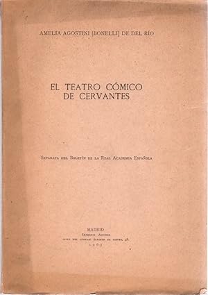 Imagen del vendedor de El teatro cmico de Cervantes . a la venta por Librera Astarloa