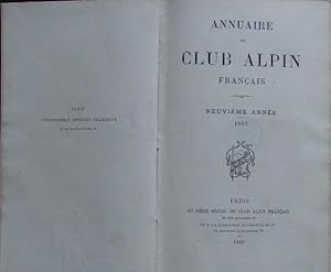 Annuaire du Club Alpin Français, neuvième année, 1883