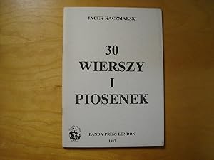 Seller image for 30 wierszy i piosenek for sale by Polish Bookstore in Ottawa