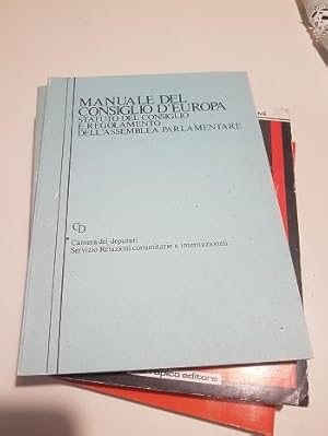 MANUALE DEL CONSIGLIO D'EUROPA STATUTO DEL CONSIGLIO E REGOLAMENTO DELL'ASSEMBLEA PARLAMENTARE,