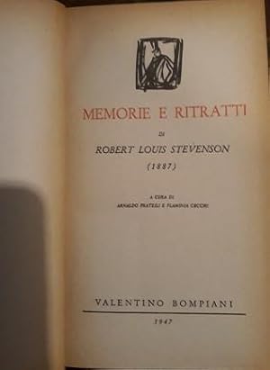 MEMORIE E RITRATTI,