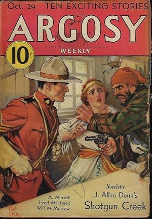 Image du vendeur pour ARGOSY Weekly: October, Oct. 29, 1932 ("Burn, Witch, Burn!"; "The Red Scalp") mis en vente par Books from the Crypt