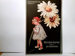 Margueriten ( Margeriten ) Tag Hamburg 1911. Poetzsch - Kaffee erhielt den Staatspreis. Alte Küns...