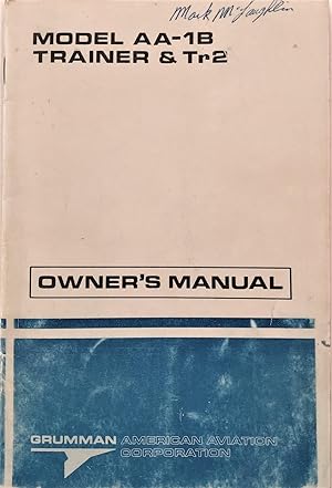 Grumman American Model AA-1B Trainer and Tr2 Owner's Manual