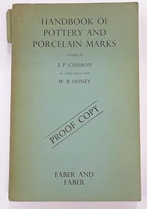 Imagen del vendedor de Handbook Of Pottery And Porcelain Marks Proof Copy a la venta por St Marys Books And Prints