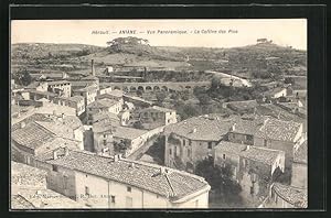 Carte postale Aniane, Vue Panoramique, La Colline des Pins