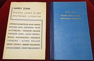 Bild des Verkufers fr Wiener Juden in der deutschen Literatur. Essays. zum Verkauf von Antiquariat Clement