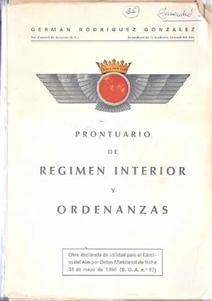 Imagen del vendedor de Prontuario de Rgimen interior y Ordenanzas a la venta por SOSTIENE PEREIRA