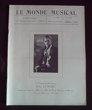 Le monde musicale - N°4 Avril 1936