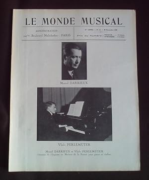 Le monde musicale - N°11 Novembre 1936