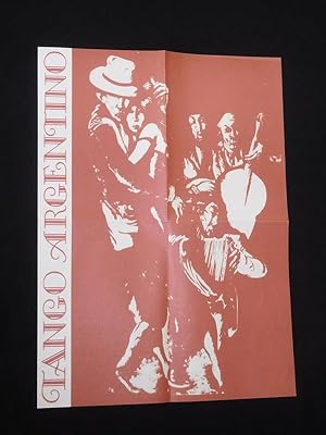 Kleinplakat Tango Argentino. Eine Ausstellung des Brecht-Zentrums der DDR in Zusammenarbeit mit d...