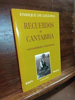 Imagen del vendedor de Recuerdos de Cantabria. Curisidades histricas a la venta por Libros Antuano