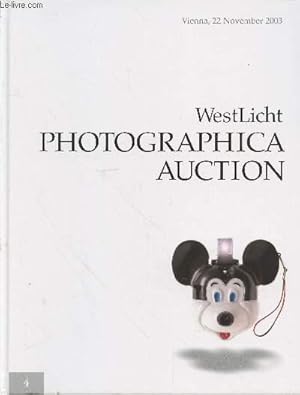 Bild des Verkufers fr Catalogue des Enchres : WestLicht Photgraphica Auction n4, Vienna 22 Novembre 2003 zum Verkauf von Le-Livre