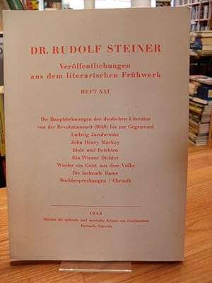 Veröffentlichungen aus dem literarischen Frühwerk - Die Hauptströmungen der deutschen Literatur v...