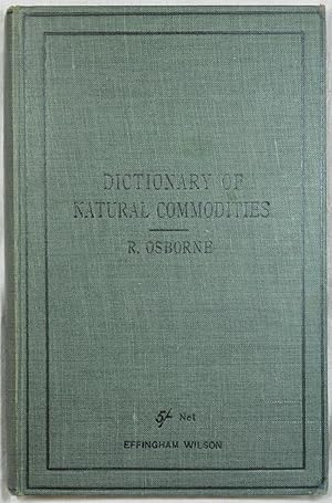 Dictionary of Natural Commodities