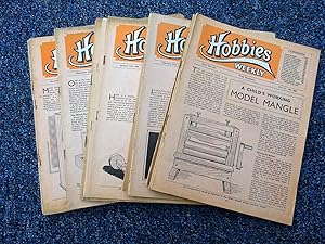 Immagine del venditore per Hobbies Weekly Magazine. Vol 111, 1950 to 1951, October to April. All 27 issues between 2866 and 2892 Complete with Design Sheets. venduto da Tony Hutchinson